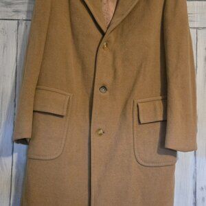 Vintage men's long wool overcoat